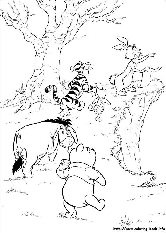 Winnie the Pooh coloring picture